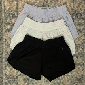 3 PAIR - Lululemon Tracker 2.5” Shorts